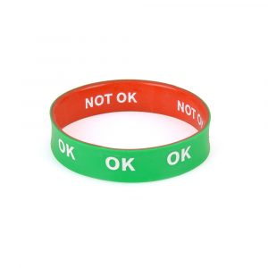 Double silicone wristband with Pantone Matching