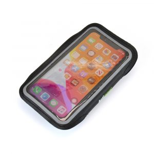 Soft elasticated phone holder with Velcro fasten. Suitable for most devices. Contact sales for more information.