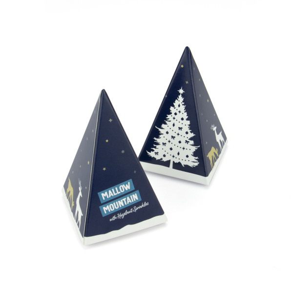 Winter Collection – Eco Pyramid Box - Mallow Mountain with Hazelnut Sprinkles*