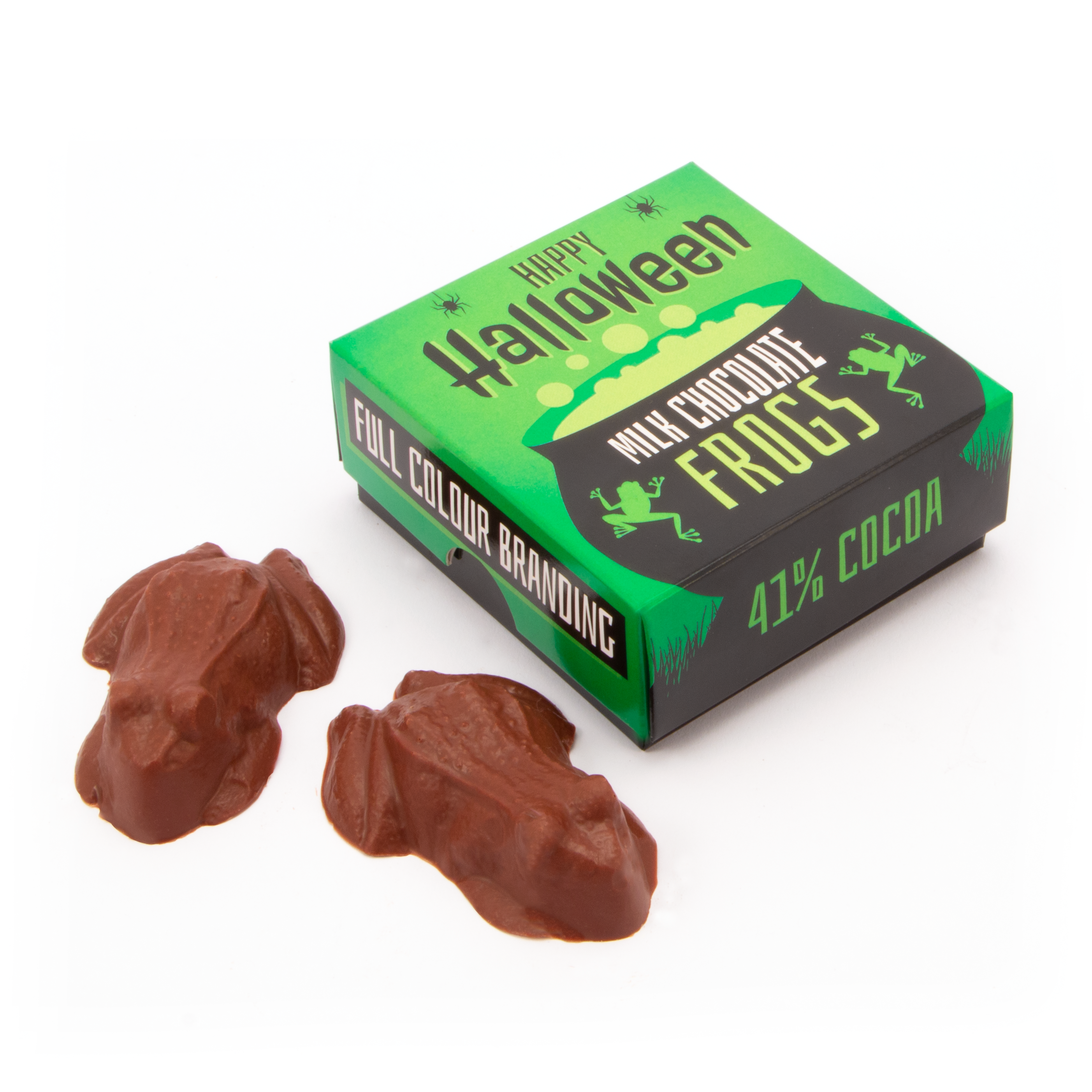 Halloween – Eco Treat Box - Milk Chocolate Frogs - x2