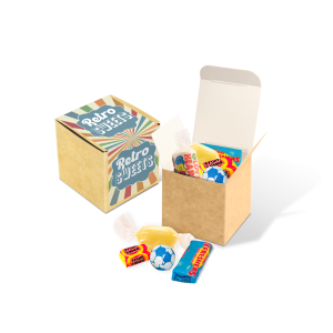 Eco Kraft Cube - Retro Sweets