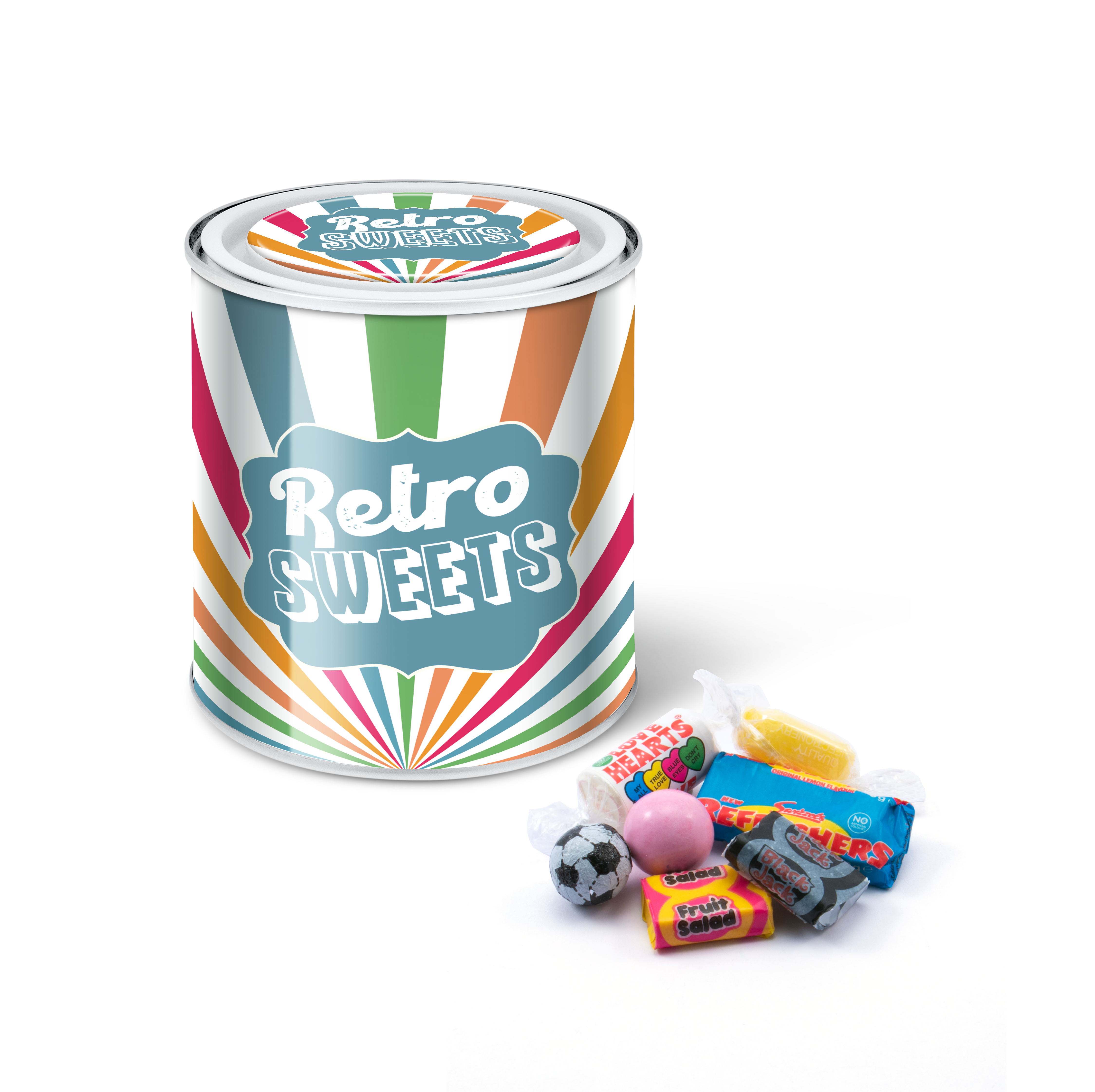 Large Paint Tin - Retro Sweets