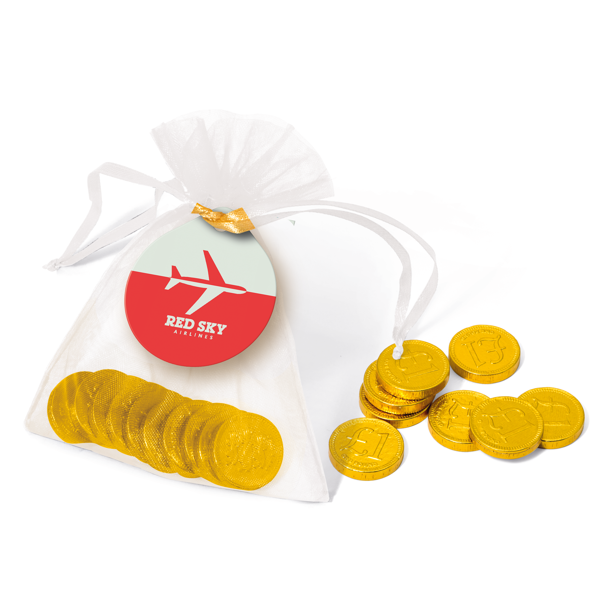 Organza Bag - Chocolate Coins