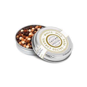 Caviar Tin - Chocolate Pearls - Silver