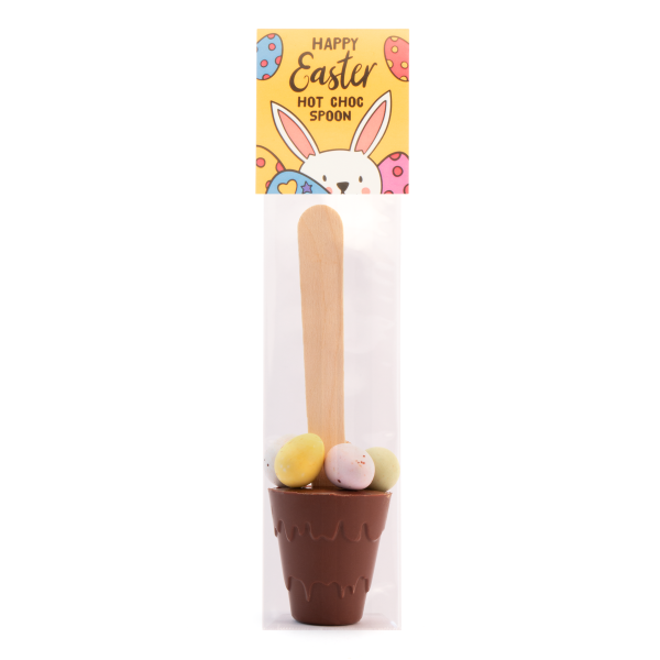 Easter – Info Card - Hot Choc Spoon with Speckled Eggs