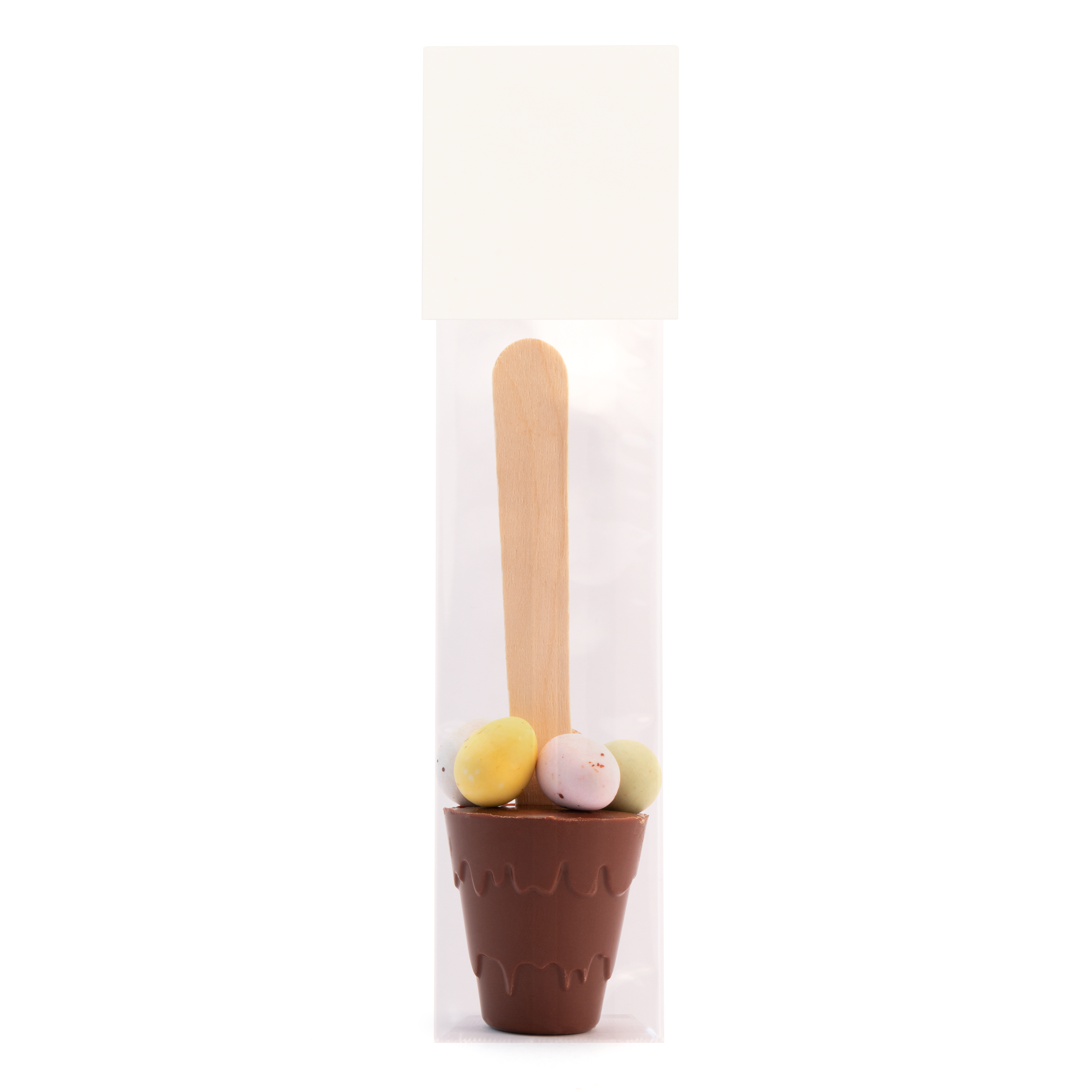 Easter – Info Card - Hot Choc Spoon with Speckled Eggs