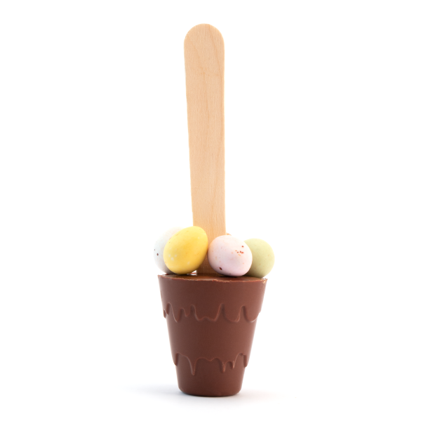 Easter – Info Card - Hot Choc Spoon with Speckled Eggs