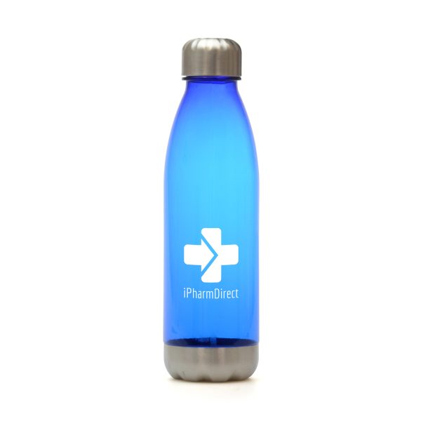 650ml single walled bottle made from 98% recycled materials. GRS certified recycled PET plastic bottle with RSC certified recycled stainless steel base and screw top lid. Lid contains GRS certified recycled PP plastic lining and silicone seal. BPA & PVC free. This product replaces MG0133 & is now made from PET material.
