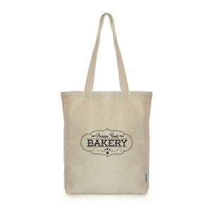 10oz 50% recycled cotton shopper with long handles and a gusset. Global Recycled Standard (GRS) certified cotton is a great option if you are looking for an environmentally friendly promo bag.