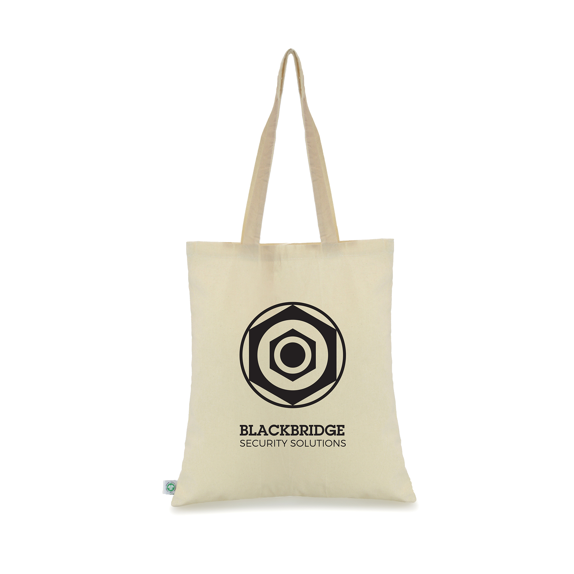 100% organic cotton 7oz shopper with long handles and a large branding area to show off your branding.