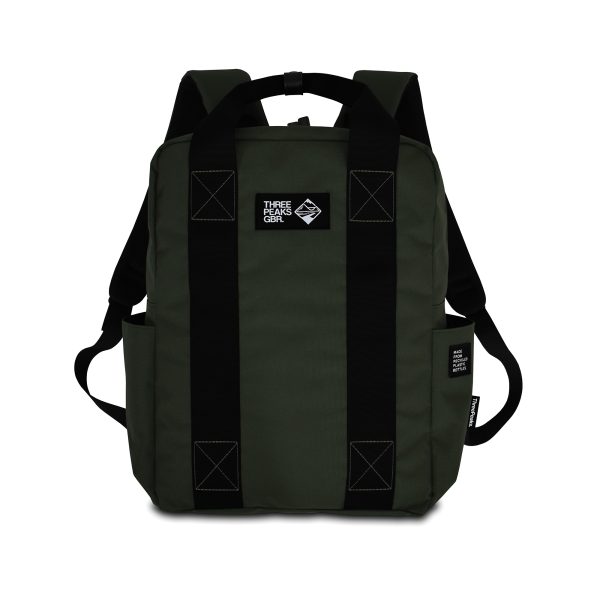 Three Peaks® branded laptop backpack made from recycled PET single-use bottles. The 600D RPET material makes this soft yet hardwearing. With a padded laptop sleeve that holds a laptop up to 16’’, 2 large outer drinks pockets, 2 extra inner compartments for keys and wallets, and shoulder straps designed for comfort. Perfect for your next adventure, or even just daily use