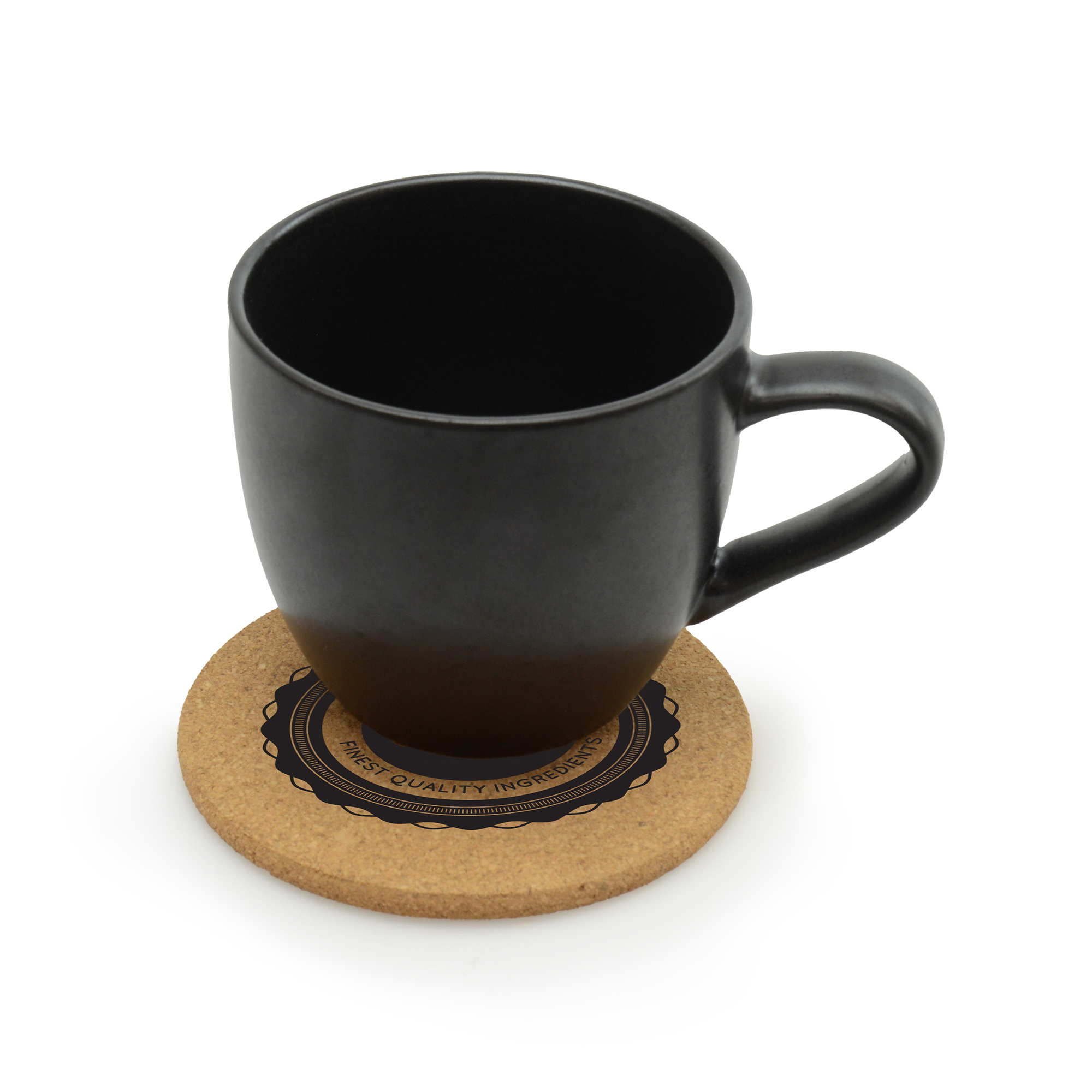 10cm diameter, 5mm thick, circular cork coaster. Colour can vary due to it being a natural product.