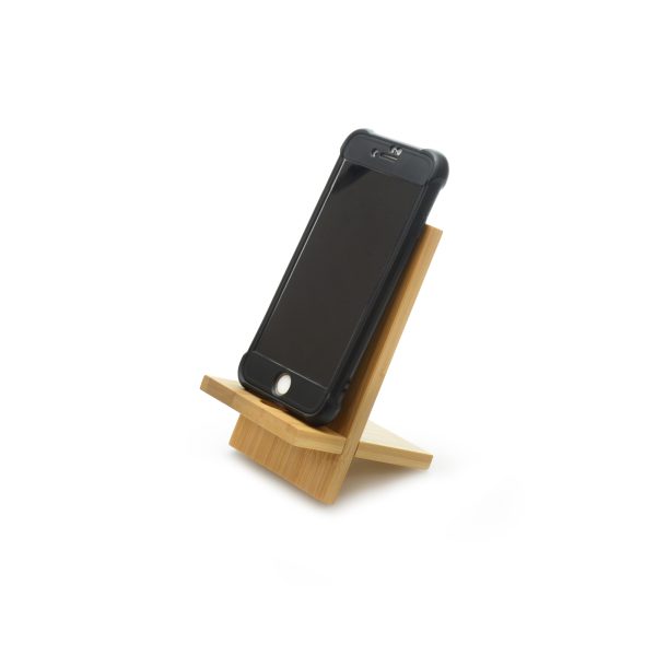 100% bamboo, this phone stand comes in 2 pieces which easily slot together to make this must-have desk accessory. There is a handy cut out in the design for a charging wire. Colour can vary due to it being a natural product.