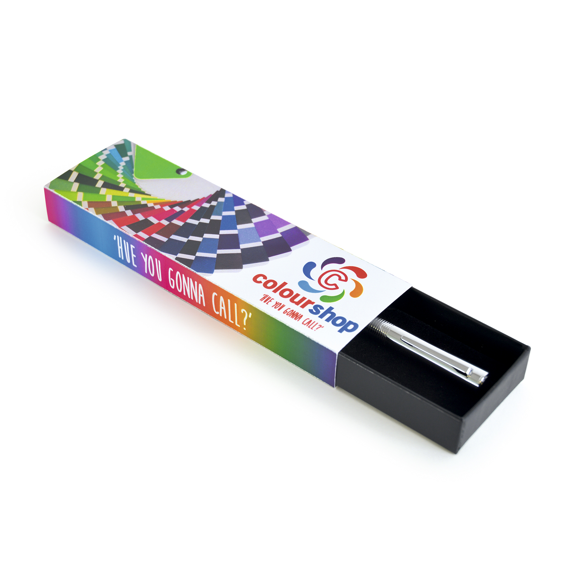 The vision gift box with card sleeve printed full colour process all over from only 100 pieces