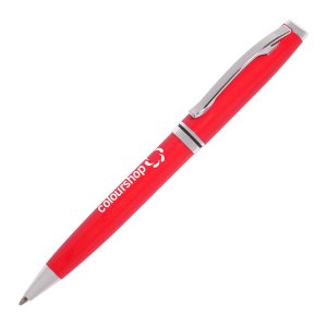 As a brand, one of the key things that sets you apart from other companies is your signature colour. So, when considering your next branded corporate gift, don't let the colours on offer limit your expectations. With the bespoke, Custom Colour Ball Pen, you determine the exact PMS colour of the pen you purchase with a low minimum order quantity of just 1000 pieces. Simply specify your chosen colour and we’ll deliver your bespoke made, Pantone® matched pen! This classically styled metal ball pen has a smooth twist action mechanism and a distinctive chrome band with matching trims. Inside the barrel you will find a long-lasting 'Parker style' refill which ensures a quality writing experience that's built to last. Contact us today to work with our team to unlock the power of branding!