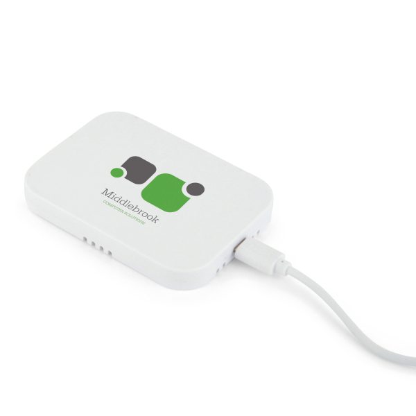 Solid white wireless phone charger supplied with a USB cable. Will charge most QI enabled devices.