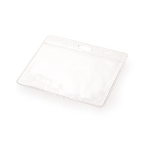 Plain stock clear PVC pass holder ideal for conferences, travel companies and offices. Holds a card up to 94 x 130mm. Lanyard not included.