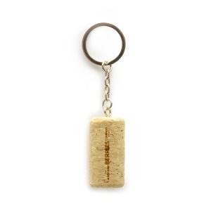 This cylinder cork keyring featuring a metal split keyring it can be easily attached to house or car keys. The cork part of the keyring is fully biodegradable and eco-friendly.