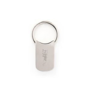 Metal Twist style keyring allowing easy attachment of keys. Premium feel with laser engraving.