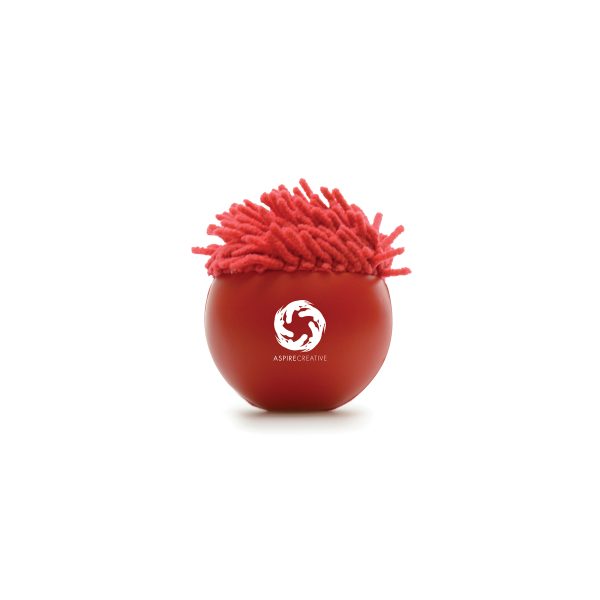 2-in-1 stress ball and microfibre ‘mophead’ hair which doubles as a screen cleaner and duster. A desk item favourite.