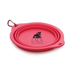 850ml collapsible TPE plastic pet bowl suitable for food or water. Ideal for use when travelling or out and about on walks