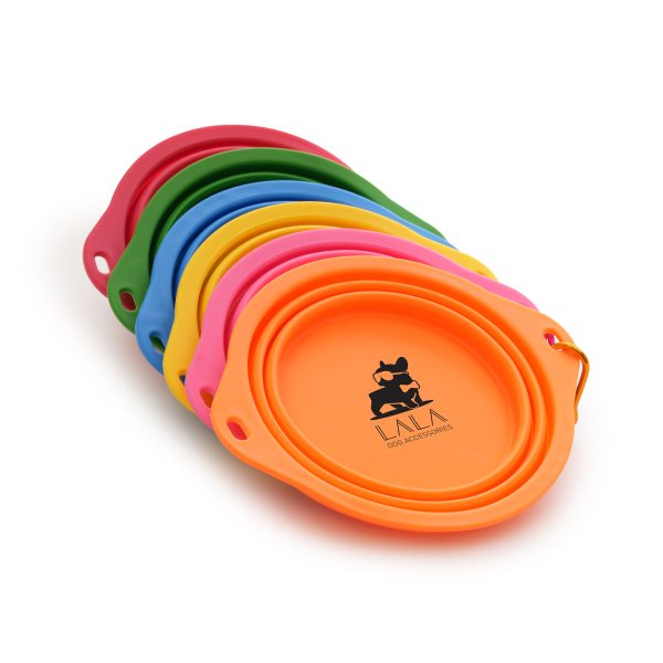 850ml collapsible TPE plastic pet bowl suitable for food or water. Ideal for use when travelling or out and about on walks