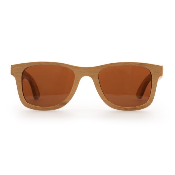 Bamboo sunglasses, one size, with eye protection up to UV400.