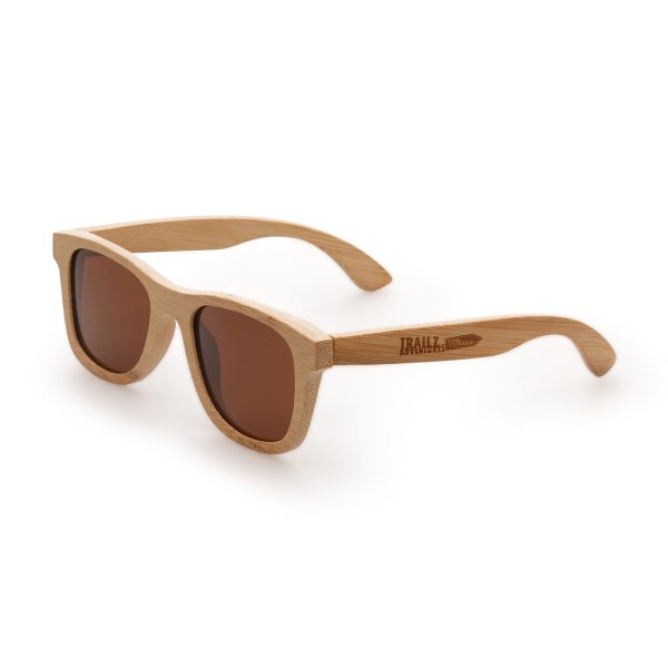 Bamboo sunglasses, one size, with eye protection up to UV400.