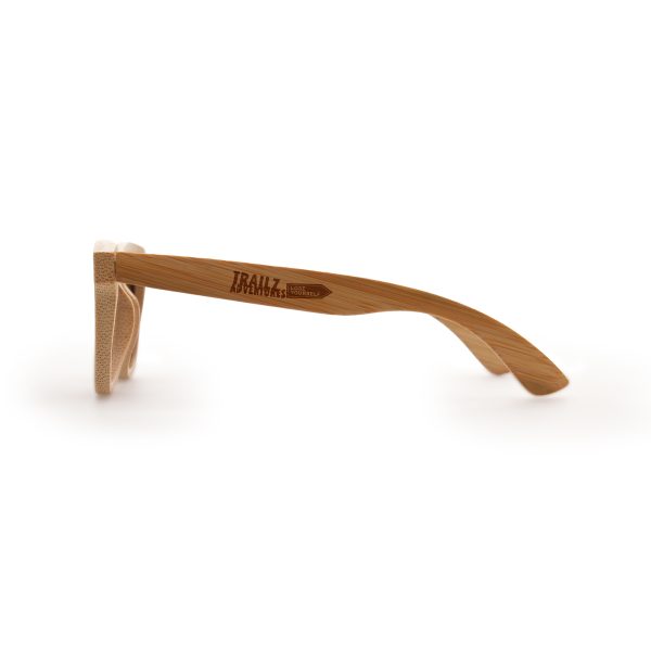 Bamboo sunglasses, one size, with eye protection up to UV400.