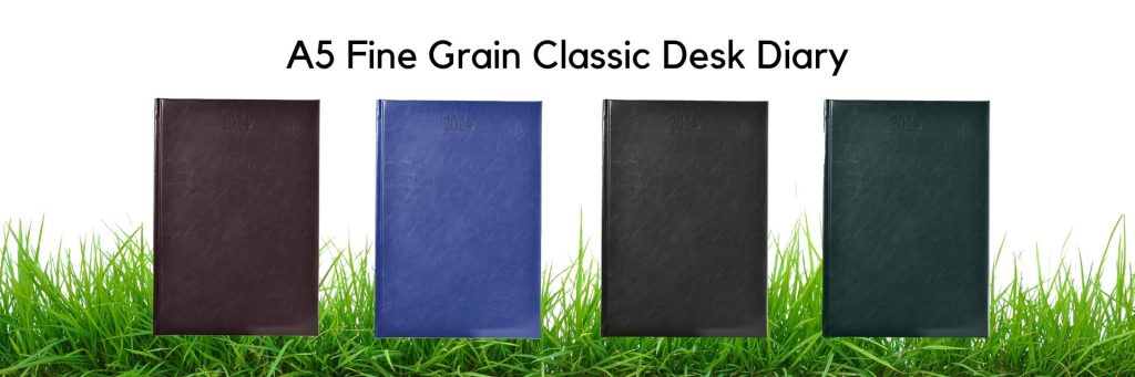 A5 Fine Grain Desk Diary