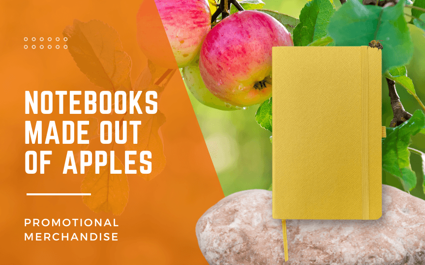 Notebook made from apples