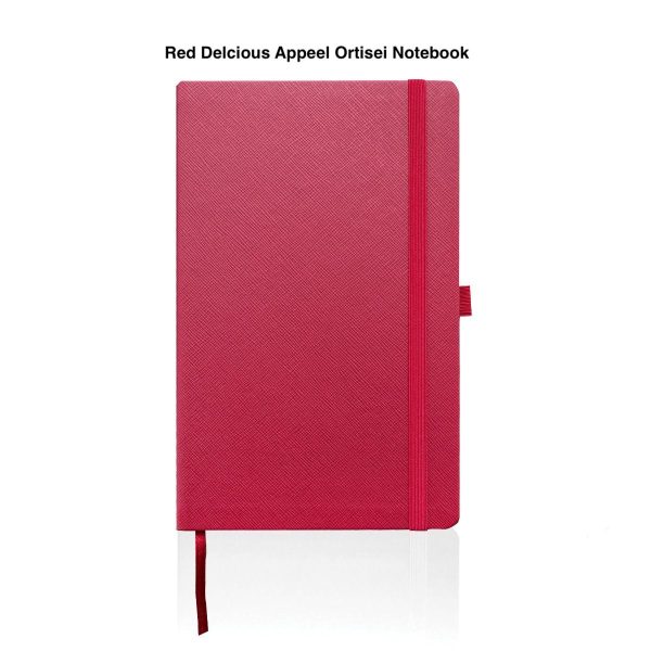 Appeel Medium Notebook with sustainable paper in red delicious.