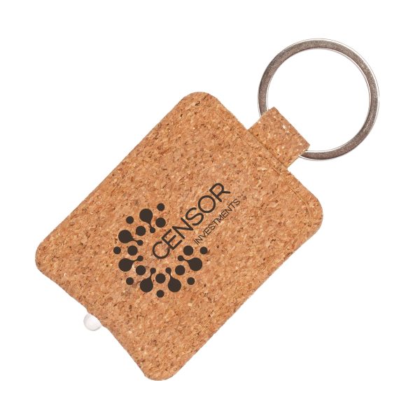 Crafted with a cork body, this keyring exudes a natural charm while remaining lightweight and durable. The button allows for effortless control of the organic glass LED light, while the iron split ring ensures secure attachment to keys or bags.