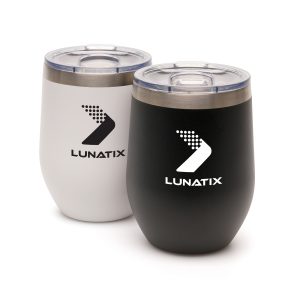 360ml double walled, stainless steel, vacuum sealed and powder coated travel tumbler for on the go. With clear plastic push on lid and plastic sliding sipper for convenience and practicality. BPA & PVC free.