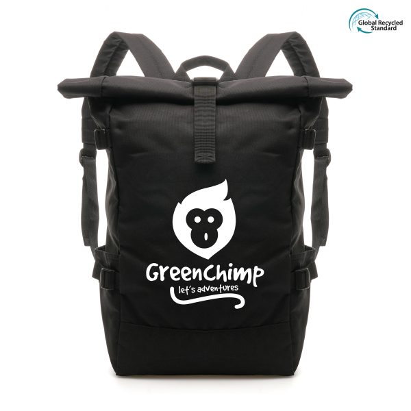 Crafted with durable RPET polyester, featuring gusset and inside pockets with multiple compartments including two outer pockets, an inner laptop pocket, and a zip pocket for small items. Comfortable RPET shoulder straps with PE foam padding and secure PP plastic buckles.