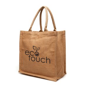 Crafted from natural jute, this compact and eco-friendly shopper has a gusset, padded cotton webbed handles and cotton lining.