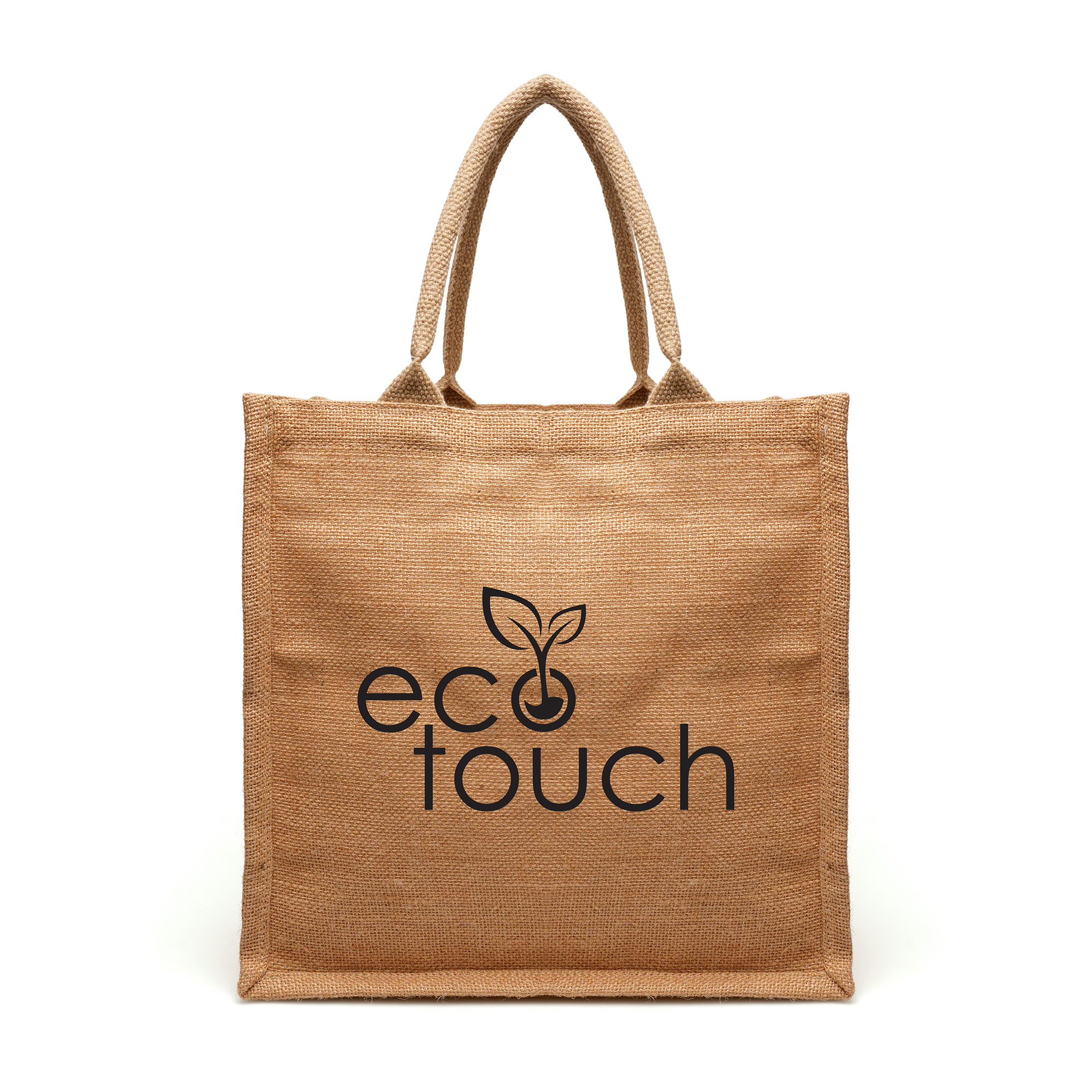 Crafted from natural jute, this compact and eco-friendly shopper has a gusset, padded cotton webbed handles and cotton lining.