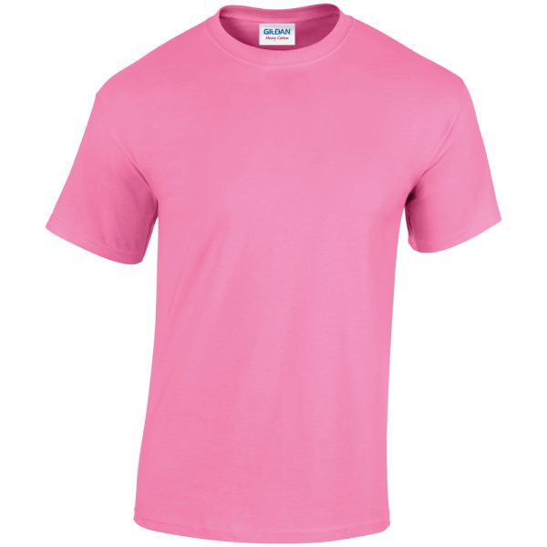 Discover the comfort and durability of the Promotional Gildan® Heavy Cotton™ T-Shirt. From the moment you put it on, you'll be impressed by the substantial heft of the fabric. With Coloured Tees at 185gsm, this T-shirt is built to withstand demanding work and enthusiastic play. Durability is further enhanced by the taped neck and shoulders, and twin needle sleeve and bottom hems to ensure this soft-feel t-shirt is ideal for every day wear. Not only is this t-shirt built to last, but it also offers a vibrant colour palette that guarantees you'll find the perfect canvas to match your branding. With a wide range of options, you can effortlessly create a custom look that reflects your brand and personality. Choose between embroidery, screen print and full colour DTF printing to customise this t-shirt with your logo. Embroidery is based on a branding area not stitch count, offering reassurance that you can make a bold statement without the worry of any hidden extra costs. Screen print up to 4 colours or opt for the Direct to Film (DTF) technique which provides a high degree of accuracy to create an exact replica of your full colour design and captures even the finest of details in your logo. Transform this T-shirt into a mobile advertising platform and showcase your brand on the go. Experience the quality and versatility of the Promotional Gildan® Heavy Cotton™ T-Shirt. Elevate your wardrobe, promote your brand, and make a lasting impression like never before. Order yours now!