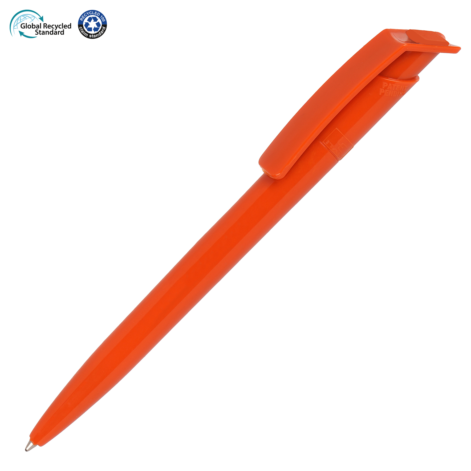 An attractive push action ball pen made from 100% ethically sourced recycled materials, with a traceable footprint. For every two pens purchased, an entire plastic bottle is prevented from entering the ocean. The Recycool is produced in Europe to maintain a lower carbon footprint. Imprinted with ‘Made with Social Plastic’ on the upper barrel of the pen, opposite the clip. This product also includes a European jumbo refill that has a writing length of 2500m.