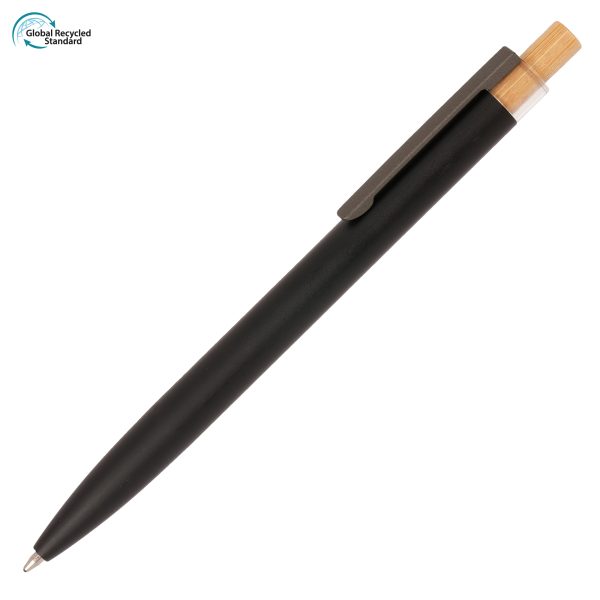 A stylish and sustainable metal pen that gives back! With a modern design it includes a recycled aluminium barrel with a pre-printed recycled symbol, natural bamboo plunger encased within a transparent PETG surround and finished with a gun metal clip. 5p from every pen sold is donated to ‘Helping Uganda Schools Charity’