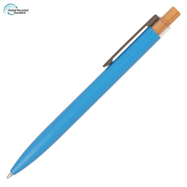A stylish and sustainable metal pen that gives back! With a modern design it includes a recycled aluminium barrel with a pre-printed recycled symbol, natural bamboo plunger encased within a transparent PETG surround and finished with a gun metal clip. 5p from every pen sold is donated to ‘Helping Uganda Schools Charity’