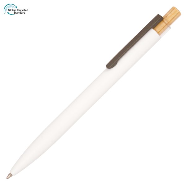 A stylish and sustainable metal pen that gives back! With a modern design it includes a recycled aluminium barrel with a pre-printed recycled symbol, natural bamboo plunger encased within a transparent PETG surround and finished with a gun metal clip. 5p from every pen sold is donated to ‘Helping Uganda Schools Charity’