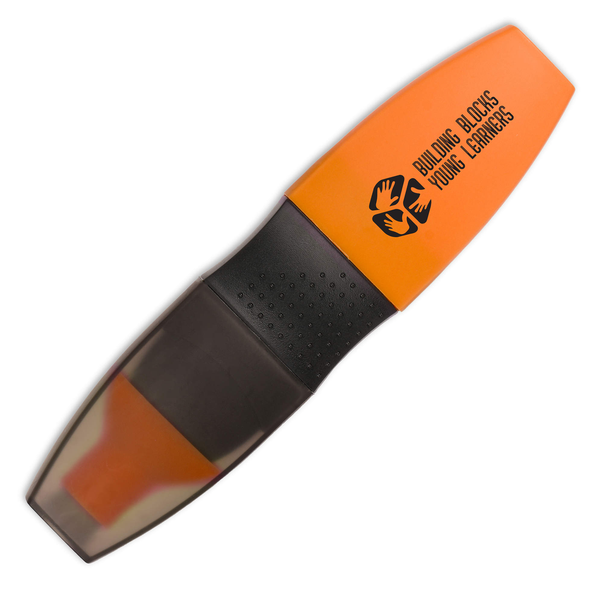 Flat capped neon highlighter with chisel nib, filled with water-based fluorescent ink made in Europe. Highlighter casing is produced from 30% recycled material. Excellent for marking and highlighting on all general paper types.