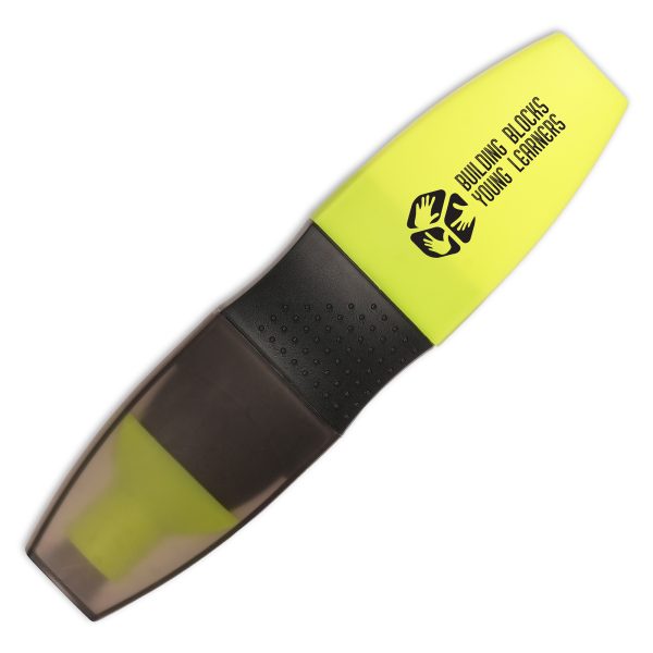 Flat capped neon highlighter with chisel nib, filled with water-based fluorescent ink made in Europe. Highlighter casing is produced from 30% recycled material. Excellent for marking and highlighting on all general paper types.