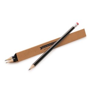 Triangular full colour pencil box, made from card and perfect for a set of 3 pencils. With UK production we can adjust the sizing to suit your product