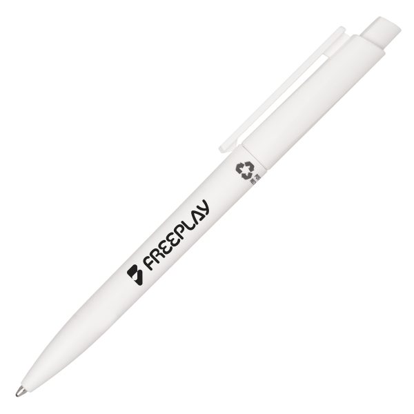 This push action German made ball pen is made from 100% post-industrial RABS plastic and has a super-sized refill (approx. 6000m) made from 95% post-consumer recycled PP plastic. The perfect choice for those who prioritize both quality and environmental responsibility that will stand the test of time.