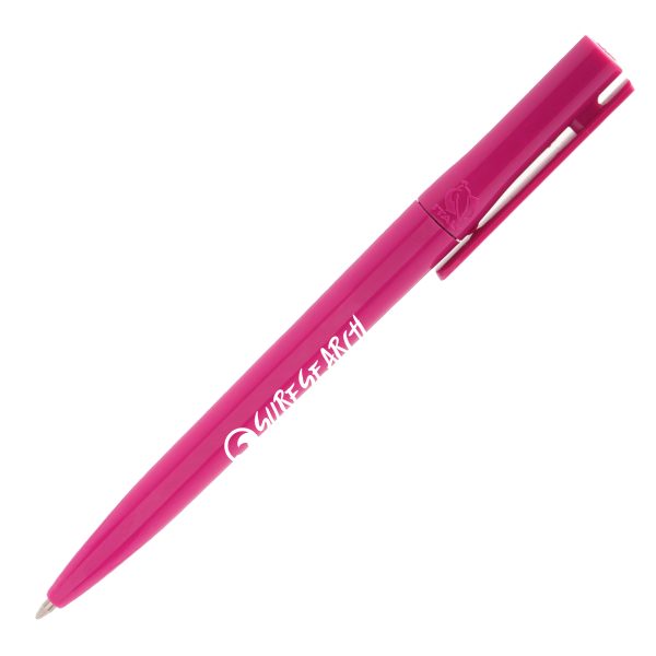 Quality twist action ball pen made in Europe from recycled PET from used water bottles. Solid Version