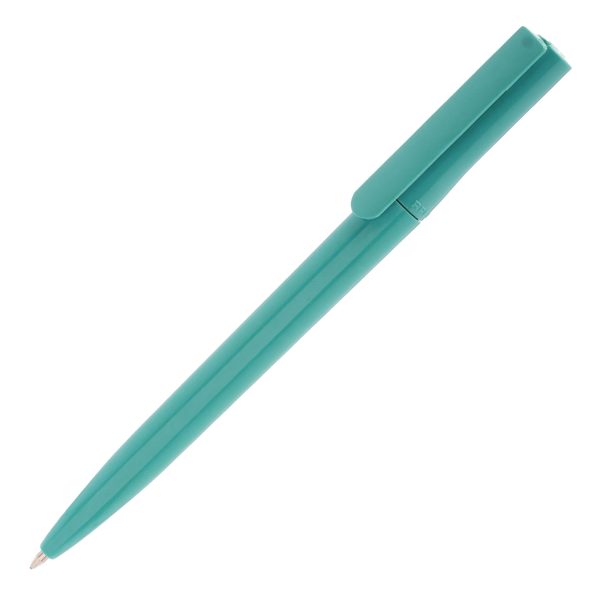 Quality twist action ball pen made in Europe from recycled PET from used water bottles. Solid Version