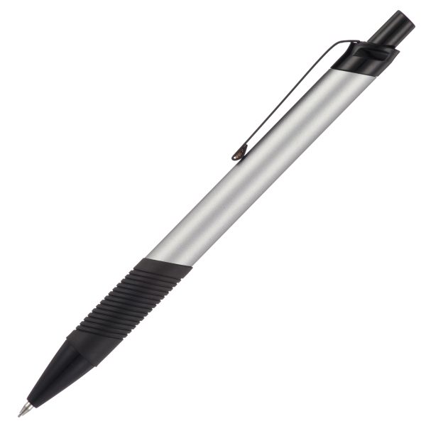 A metal barrelled 0.7mm pencil available in black or silver with a black comfort grip. Makes a great set with the ball pen equivalent.