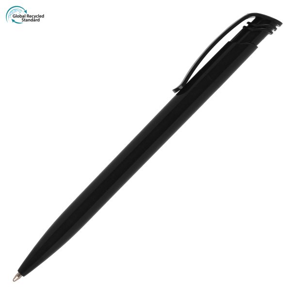 The recycled version of a much loved best seller! Made from 78% recycled ABS plastic, this push action ball pen still features a great print area to both the barrel and the clip. Why not add a QR code?